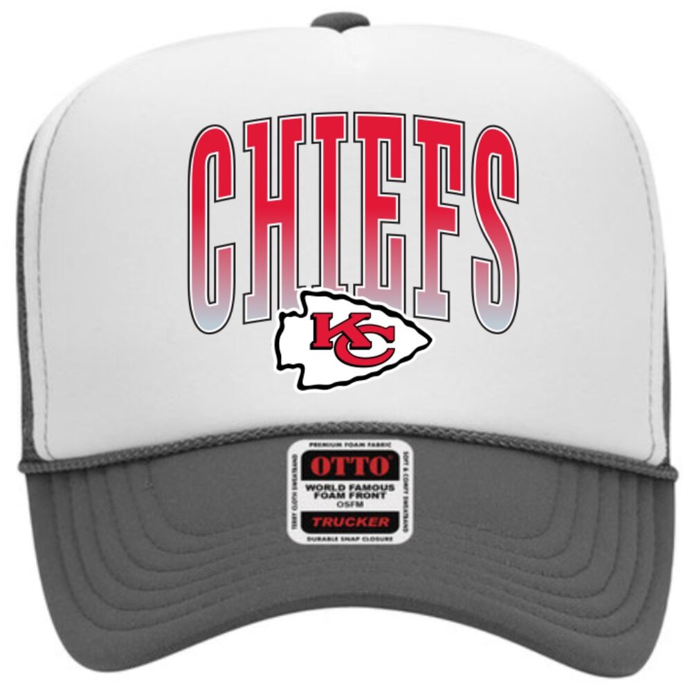 NEW - 2 Pack Kansas City Chiefs Hat - High Profile Trucker Hat